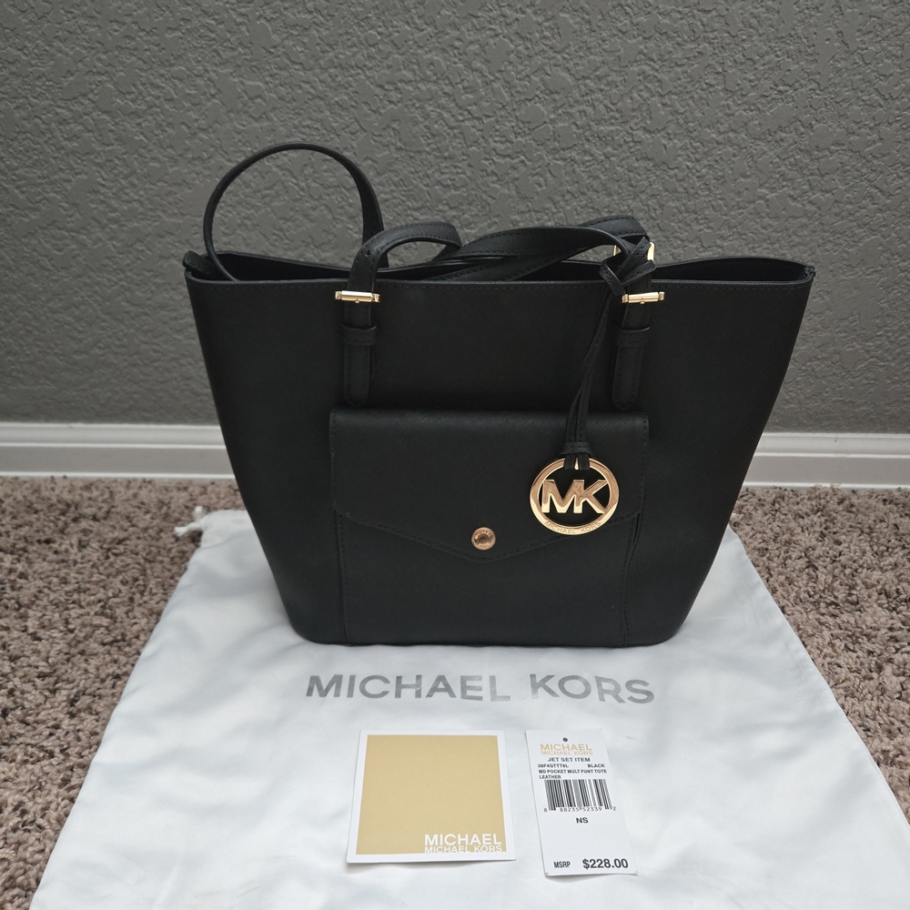 Michael Kors Black Tote Bag
